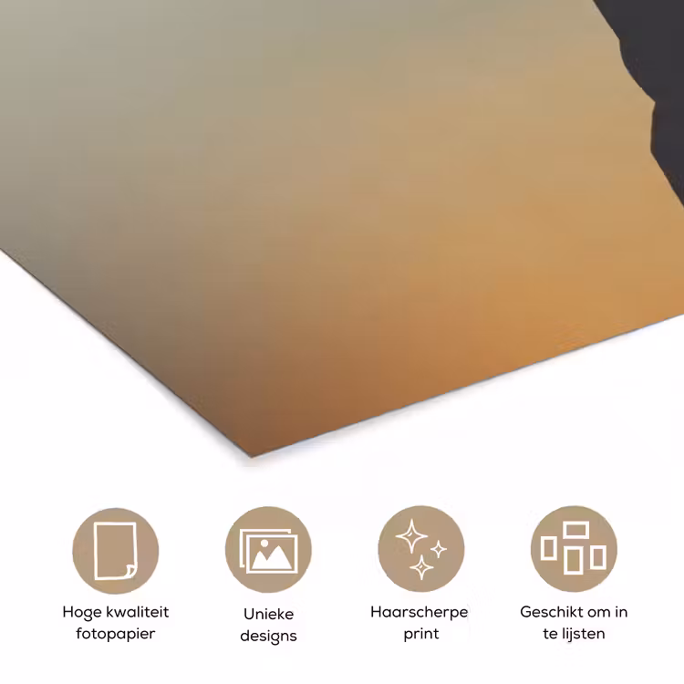 Poster - Minimalistisch - Silhouet - Oranje — 5