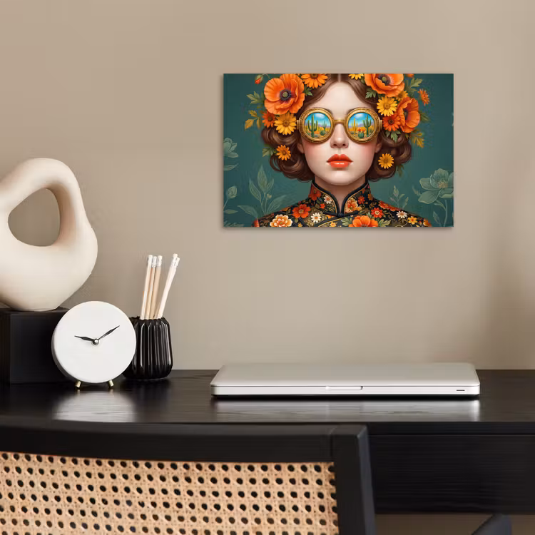 Poster - Portret - Vrouw - Kleurrijk - Expressief — 2