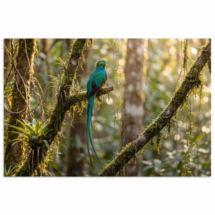 Poster - Quetzal - Jungle - Natuur - Groen — 1