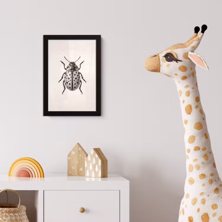 Poster met lijst - Kever - Insect - Vintage — 5