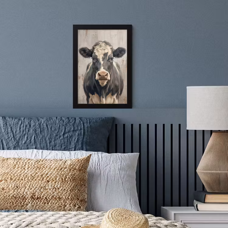 Poster met lijst - Koe - Portret - Dieren - Modern — 4