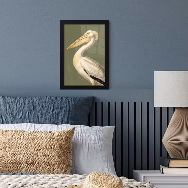 Poster met lijst - Pelikaan - Wit - Vogel - Klassiek - Natuur — 4