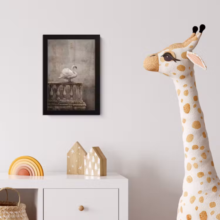 Poster met lijst - Zwaan - Elegant - Dieren - Wit — 5