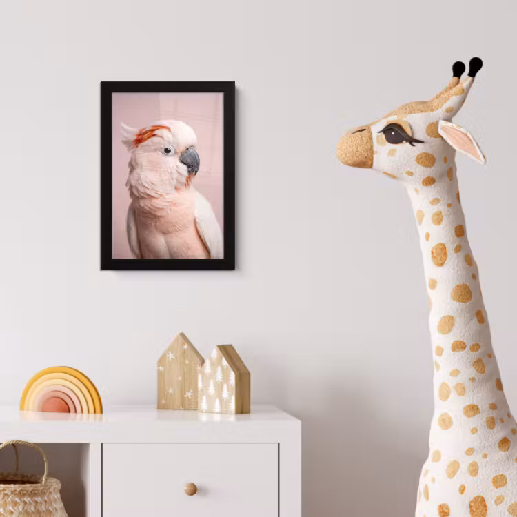Poster met lijst - Kaketoe - Portret - Roze — 5