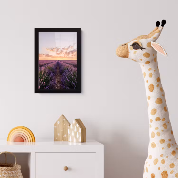 Poster met lijst - Landschap - Lavendelveld - Paars — 5