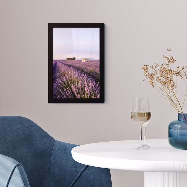 Poster met lijst - Lavendel - Landschap - Sereen - Paars — 2