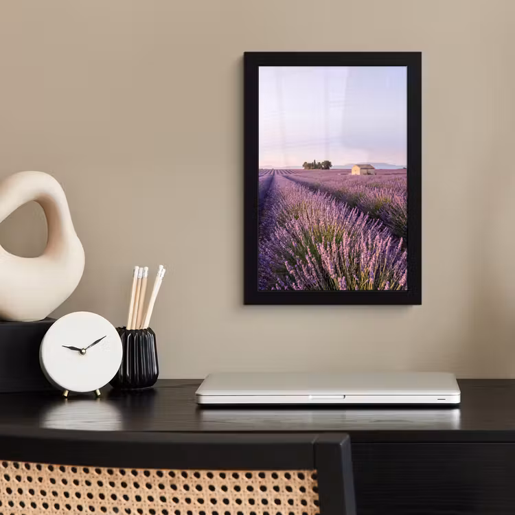 Poster met lijst - Lavendel - Landschap - Sereen - Paars — 3
