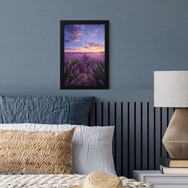 Poster met lijst - Lavendel - Veld - Natuur - Paars — 4