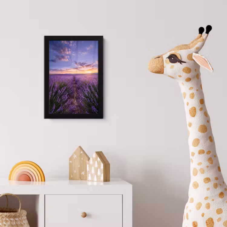 Poster met lijst - Lavendel - Veld - Natuur - Paars — 5