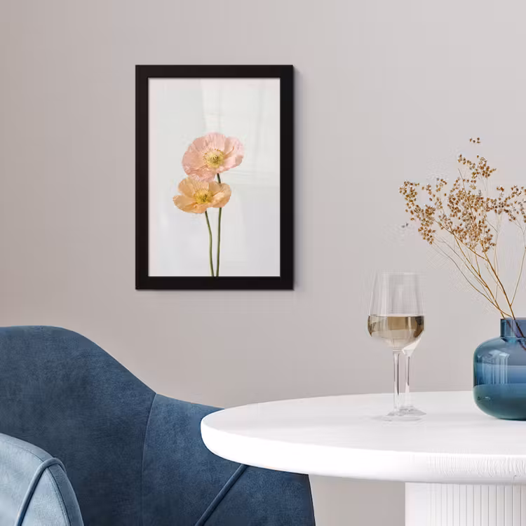 Poster met lijst - Papavers - Botanisch - Roze — 2