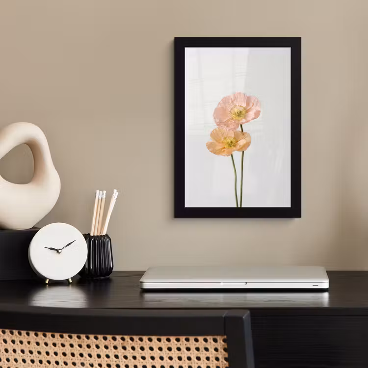 Poster met lijst - Papavers - Botanisch - Roze — 3