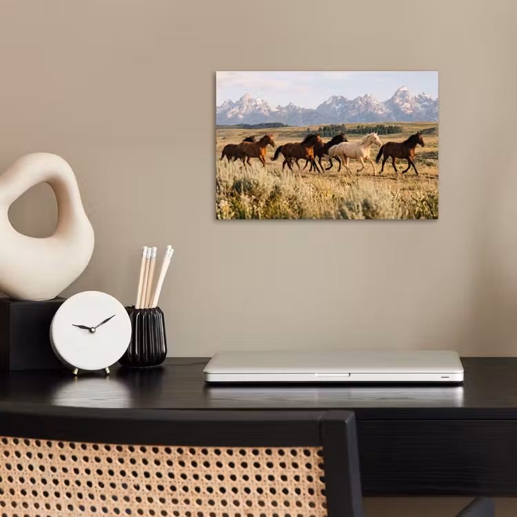 Poster - Paarden - Kudde - Bergen - Vrijheid - Wild — 2