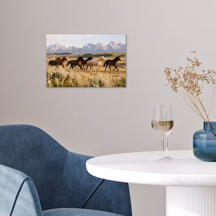 Poster - Paarden - Kudde - Bergen - Vrijheid - Wild — 4
