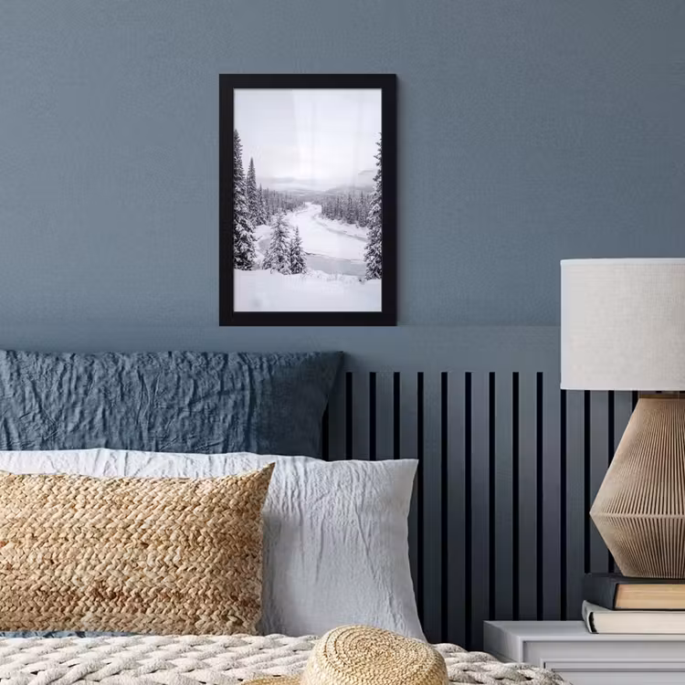Poster met lijst - Rivier - Bevroren - Landschap - Winter — 4