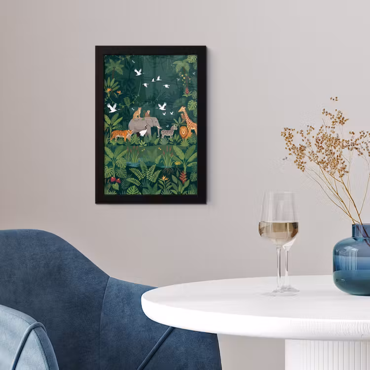 Poster met lijst - Tropisch - Jungle - Groen — 2