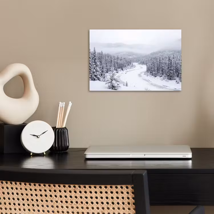 Poster - Rivier - Bevroren - Landschap - Winter — 2