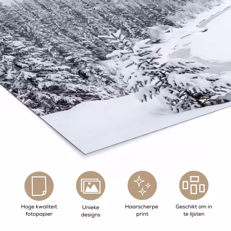 Poster - Rivier - Bevroren - Landschap - Winter — 5