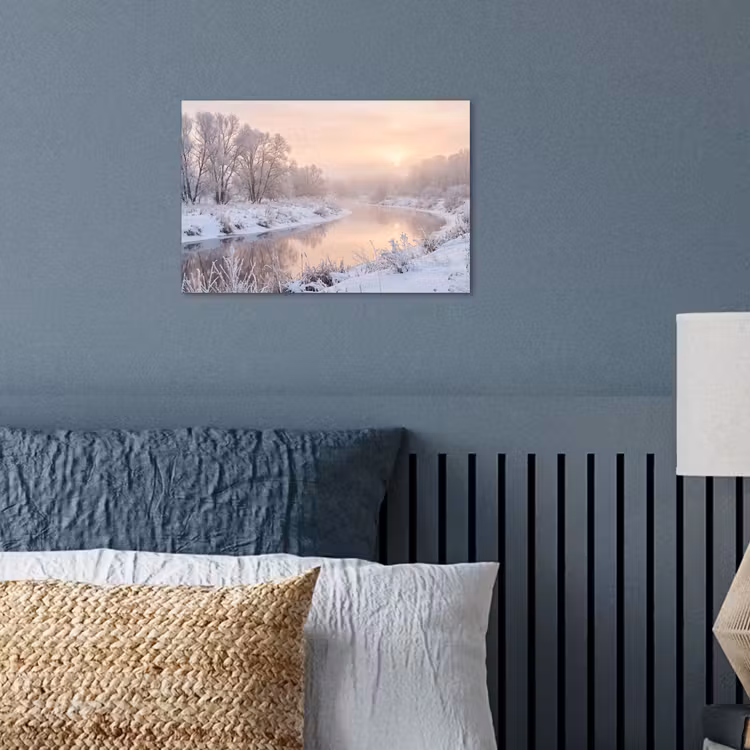 Poster - Rivier - Winter - Landschap - Sneeuw - Zonsopgang — 3
