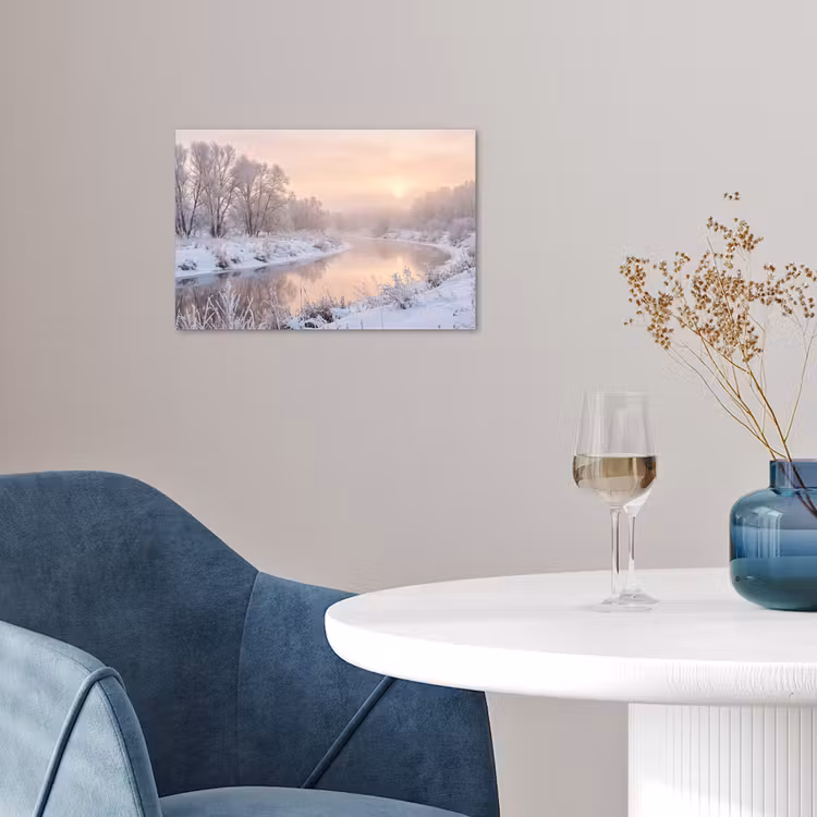 Poster - Rivier - Winter - Landschap - Sneeuw - Zonsopgang — 4