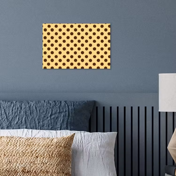 Poster - Polka Dot - Stippen - Retro - Geel - Bruin — 3
