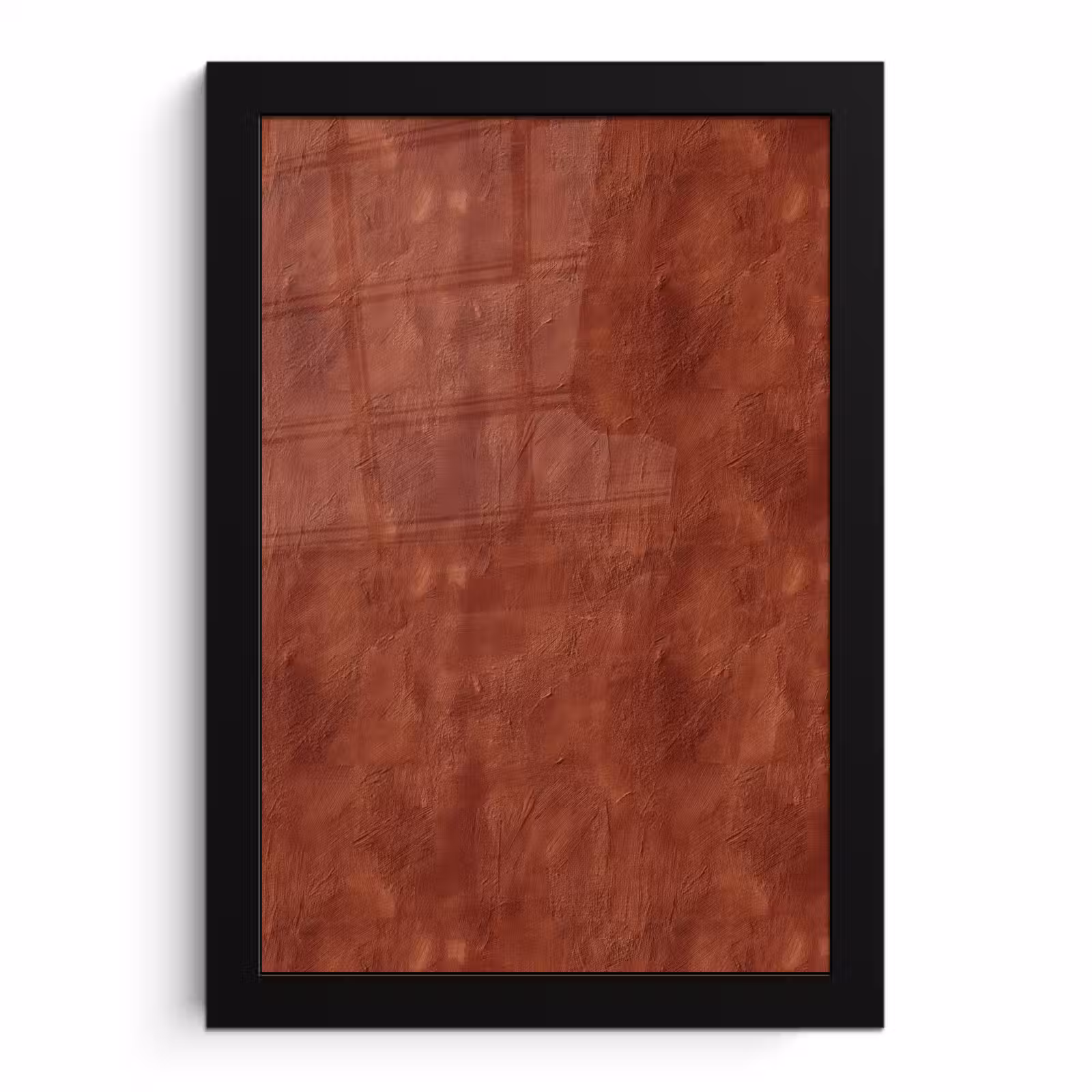 Poster met lijst - Stucwerk - Textuur - Terracotta — 1