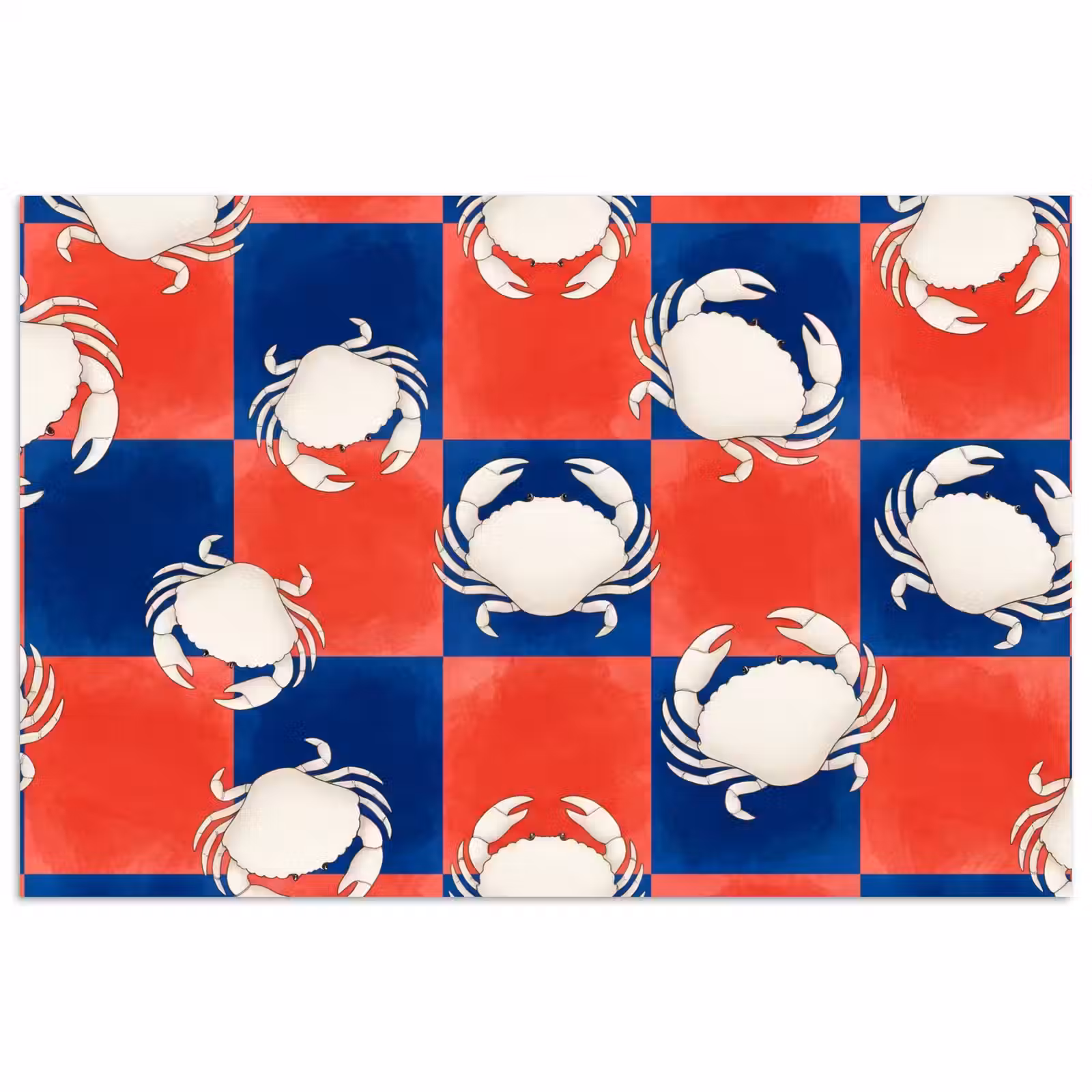 Poster - Patroon - Zeeleven - Rood - Blauw - Abstract — 1