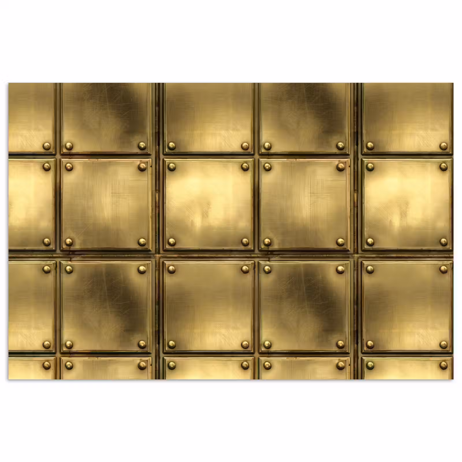 Poster - Platen - Industrieel - Stoer - Goud — 1