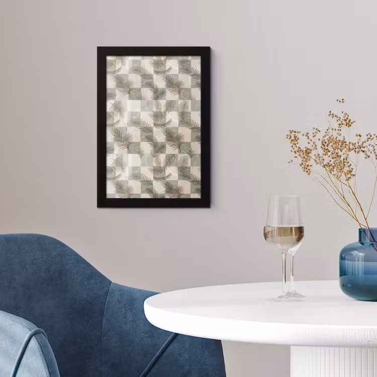 Poster met lijst - Planten - Bladeren - Marmer - Modern - Groen — 2