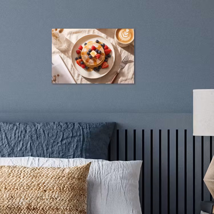 Poster - Pannenkoeken - Bessen - Ontbijt - Modern - Beige — 3