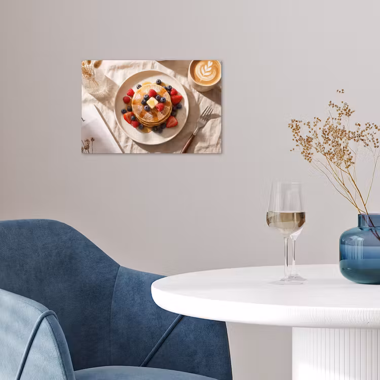 Poster - Pannenkoeken - Bessen - Ontbijt - Modern - Beige — 4