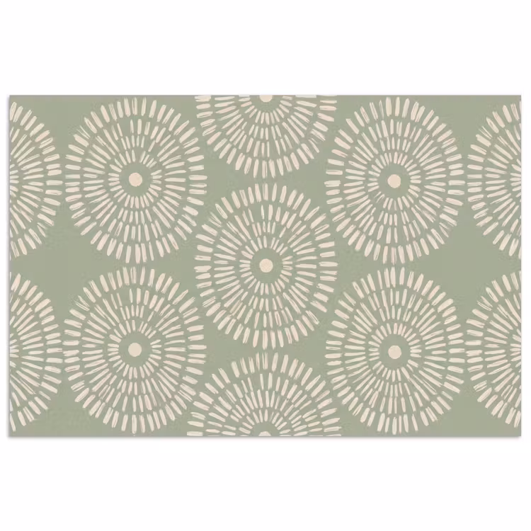 Poster - Patroon - Cirkels - Abstract - Modern - Groen — 1