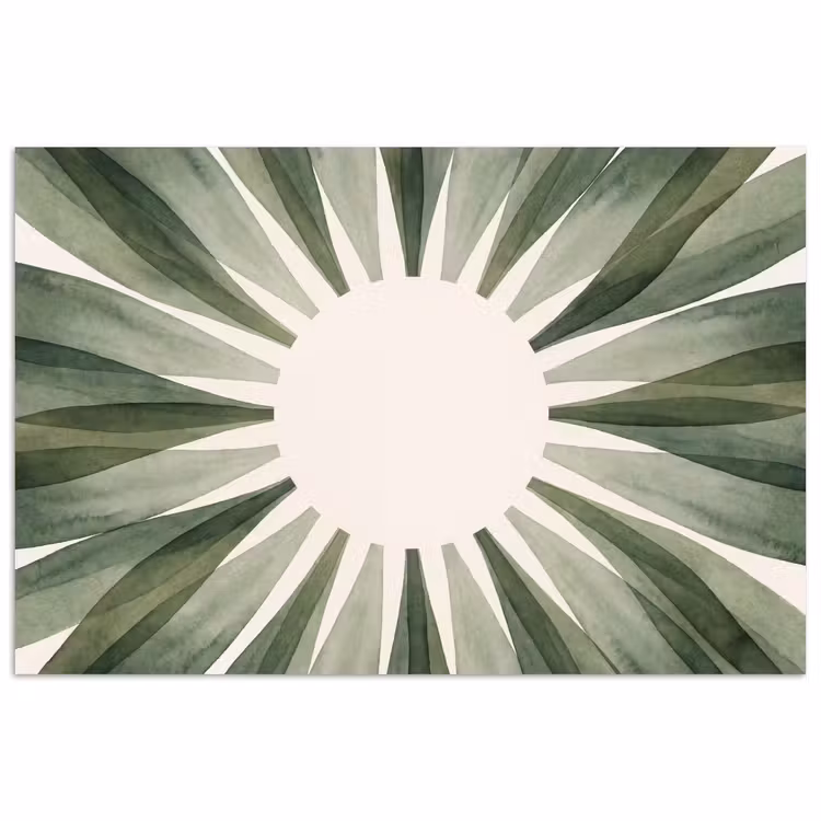 Poster - Planten - Abstract - Waterverf - Groen - Natuur — 1
