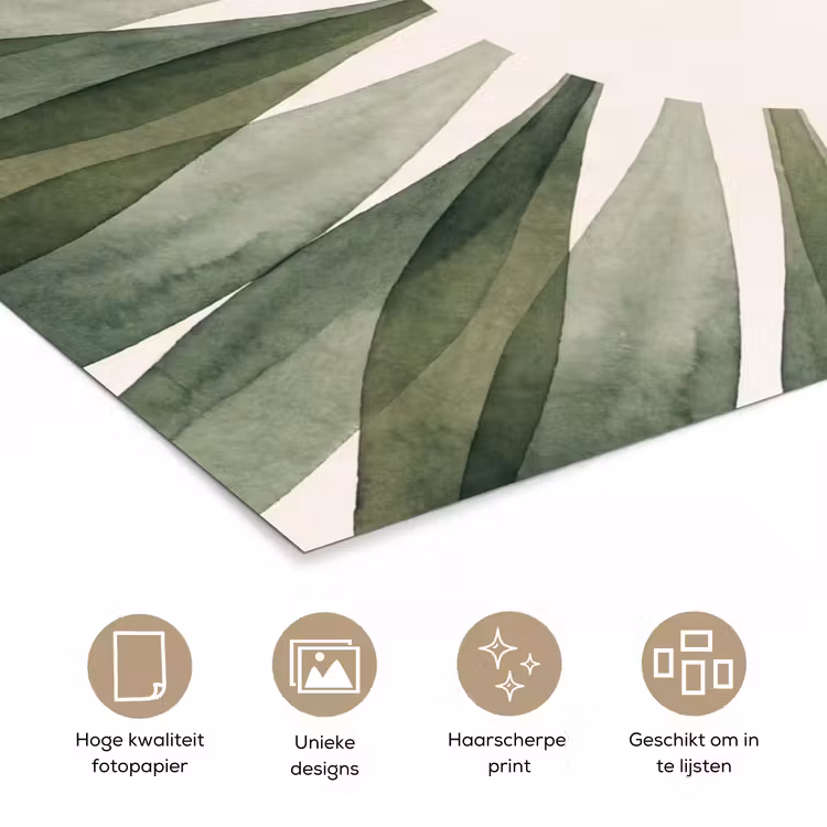 Poster - Planten - Abstract - Waterverf - Groen - Natuur — 5