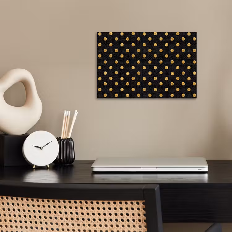 Poster - Polka Dot - Stippen - Goud - Zwart — 2