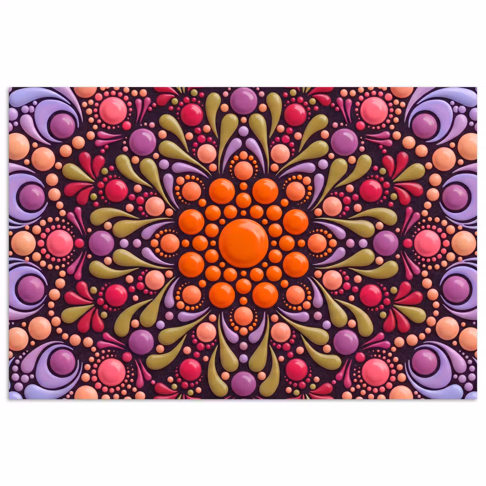 Poster - Patroon - Stippen - Abstract - Modern - Kleurrijk — 1