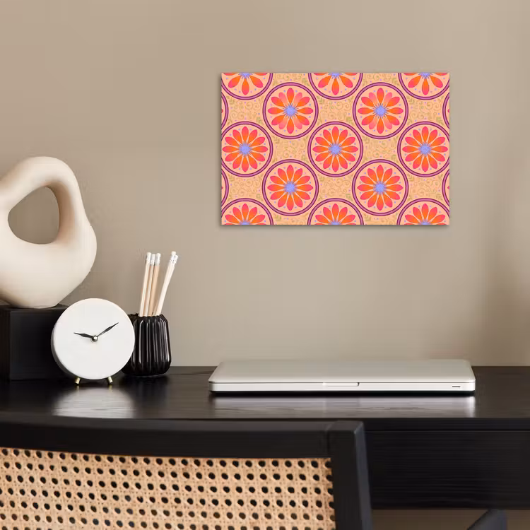 Poster - Patroon - Bloemen - Decoratief - Kleurrijk - Modern — 2