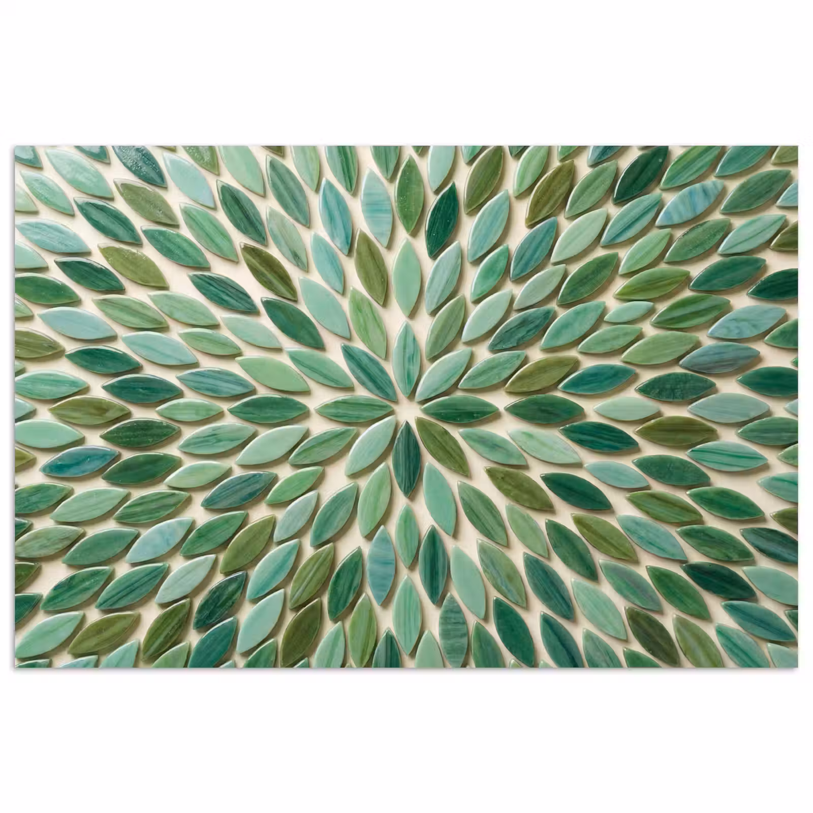 Poster - Patroon - Blad - Groen - Abstract — 1