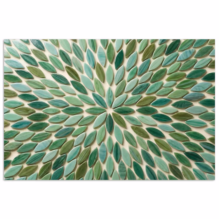 Poster - Patroon - Blad - Groen - Abstract — 1
