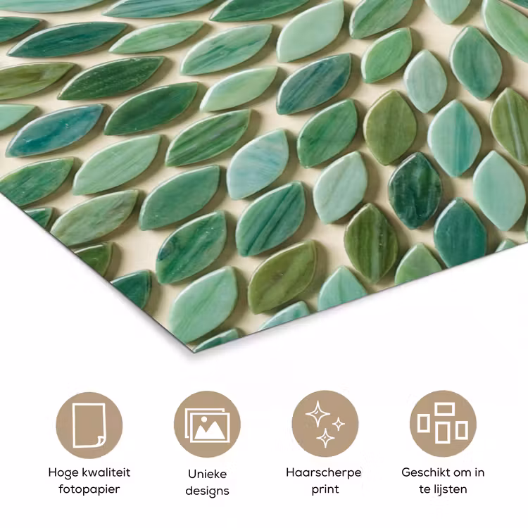 Poster - Patroon - Blad - Groen - Abstract — 5