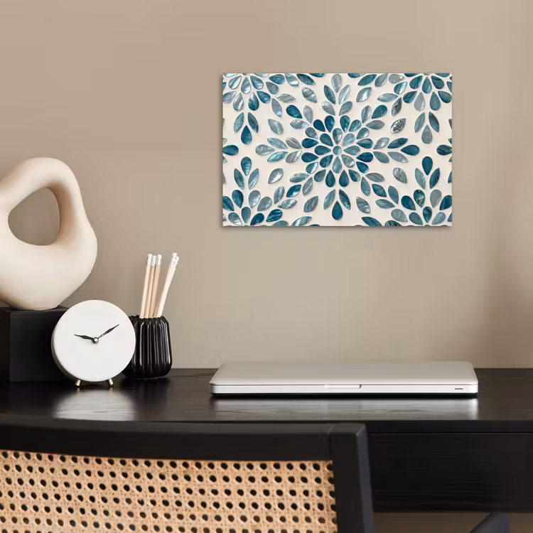 Poster - Patroon - Bladeren - Abstract - Modern - Turquoise — 2