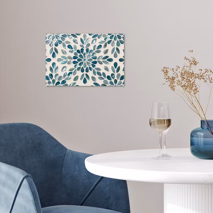 Poster - Patroon - Bladeren - Abstract - Modern - Turquoise — 4