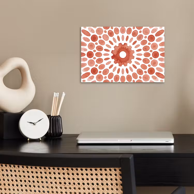 Poster - Patroon - Cirkels - Abstract - Modern - Rood — 2