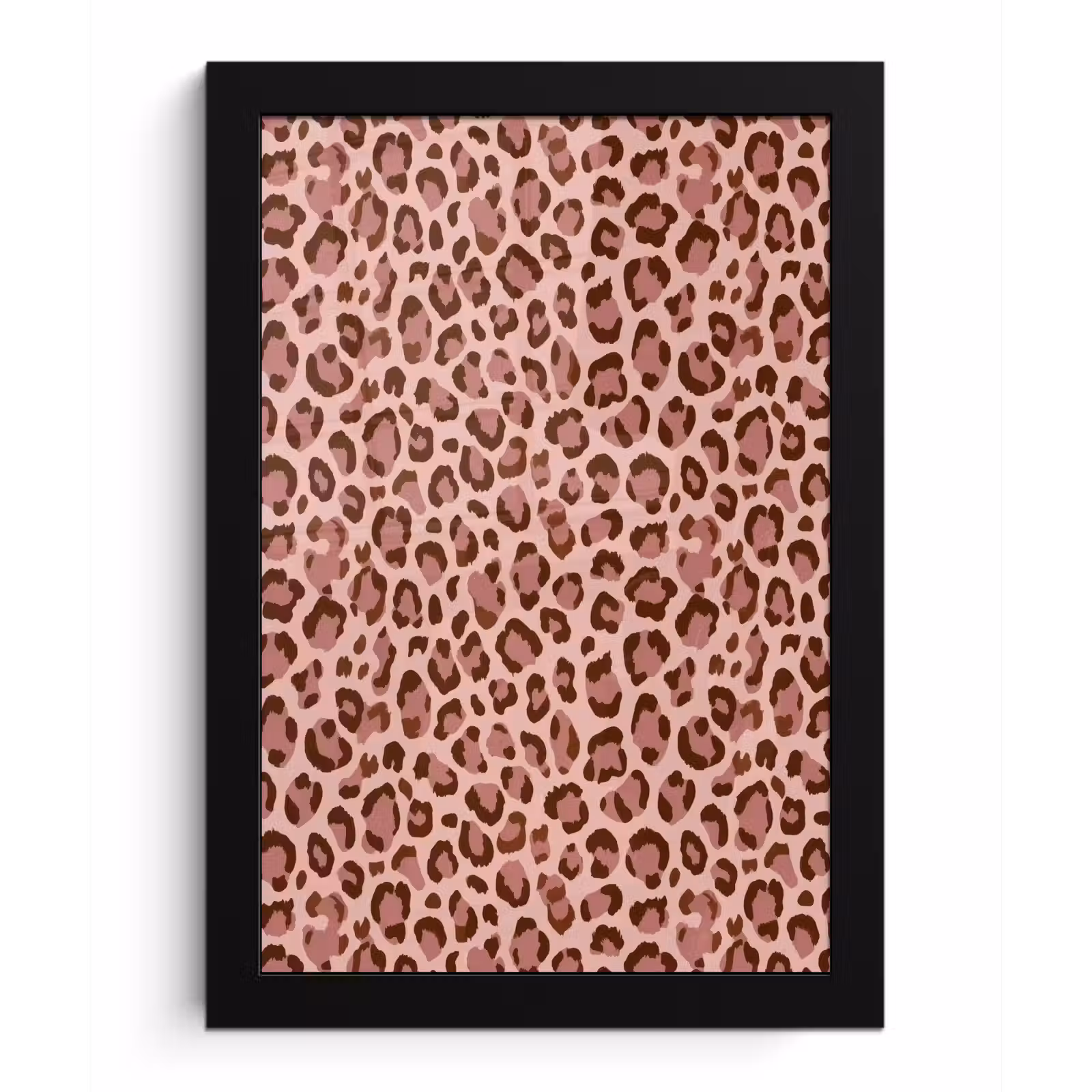 Poster met lijst - Luipaard - Patroon - Roze — 1