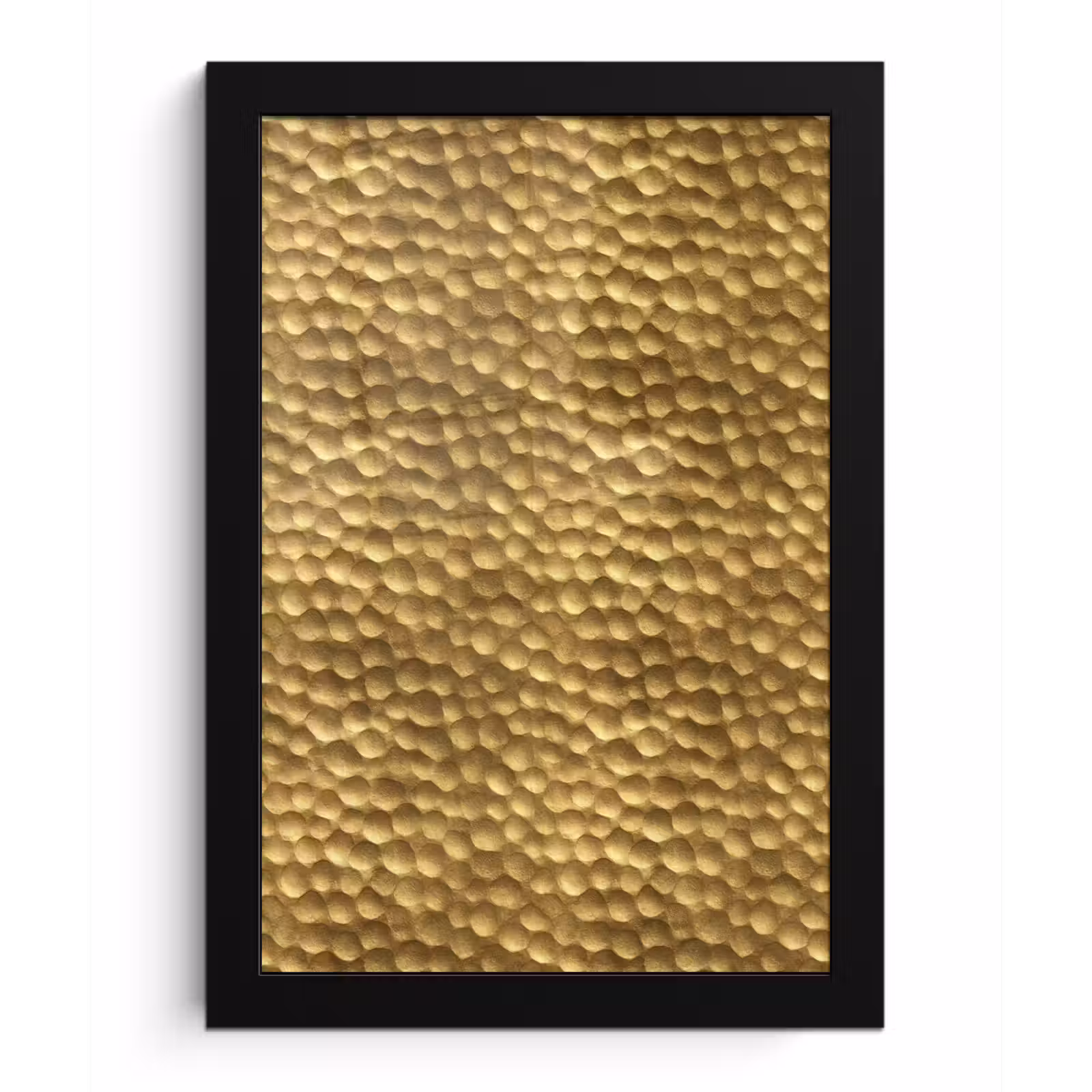 Poster met lijst - Metaal - Dynamisch - Goud — 1