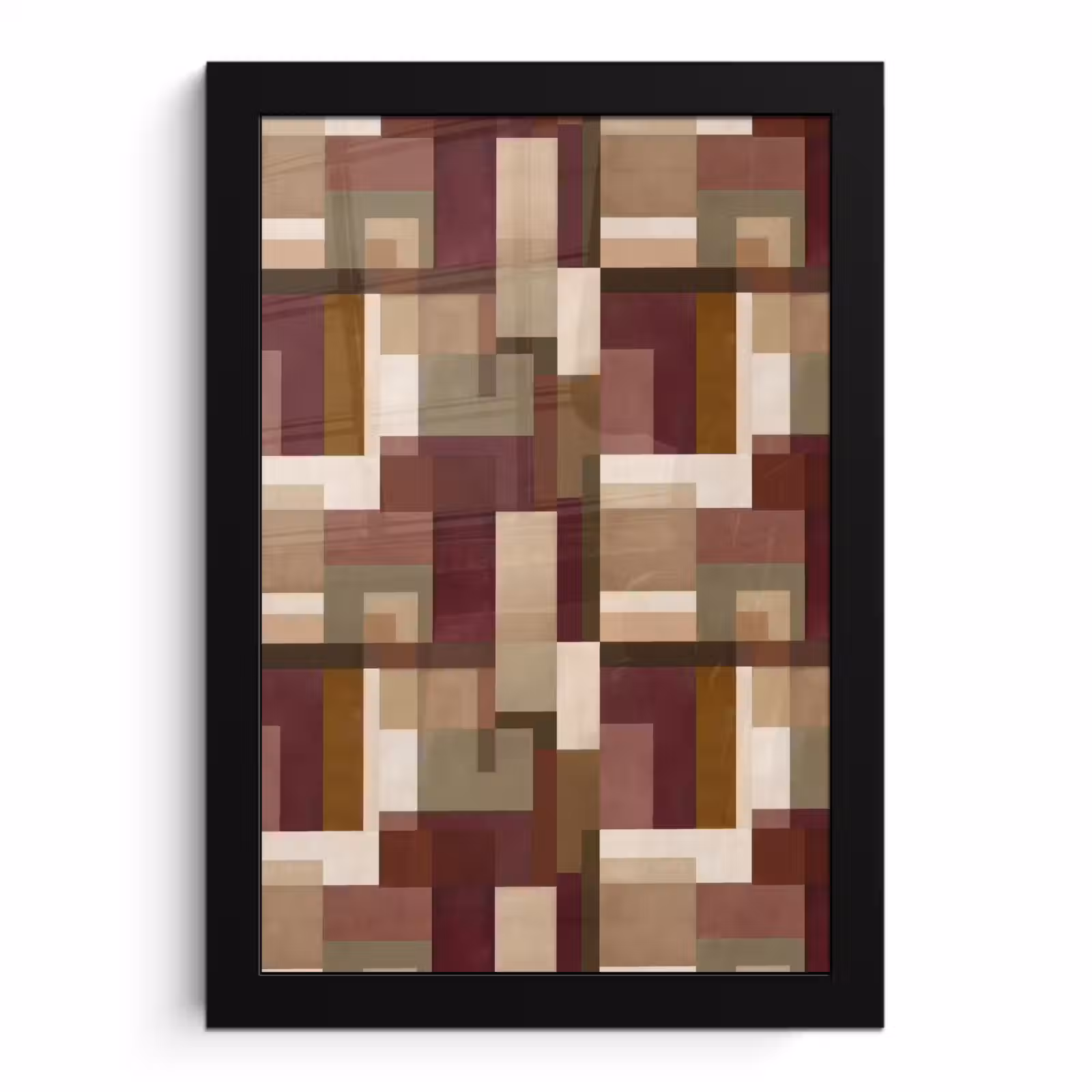 Poster met lijst - Modern - Geometrie - Kleurrijk — 1