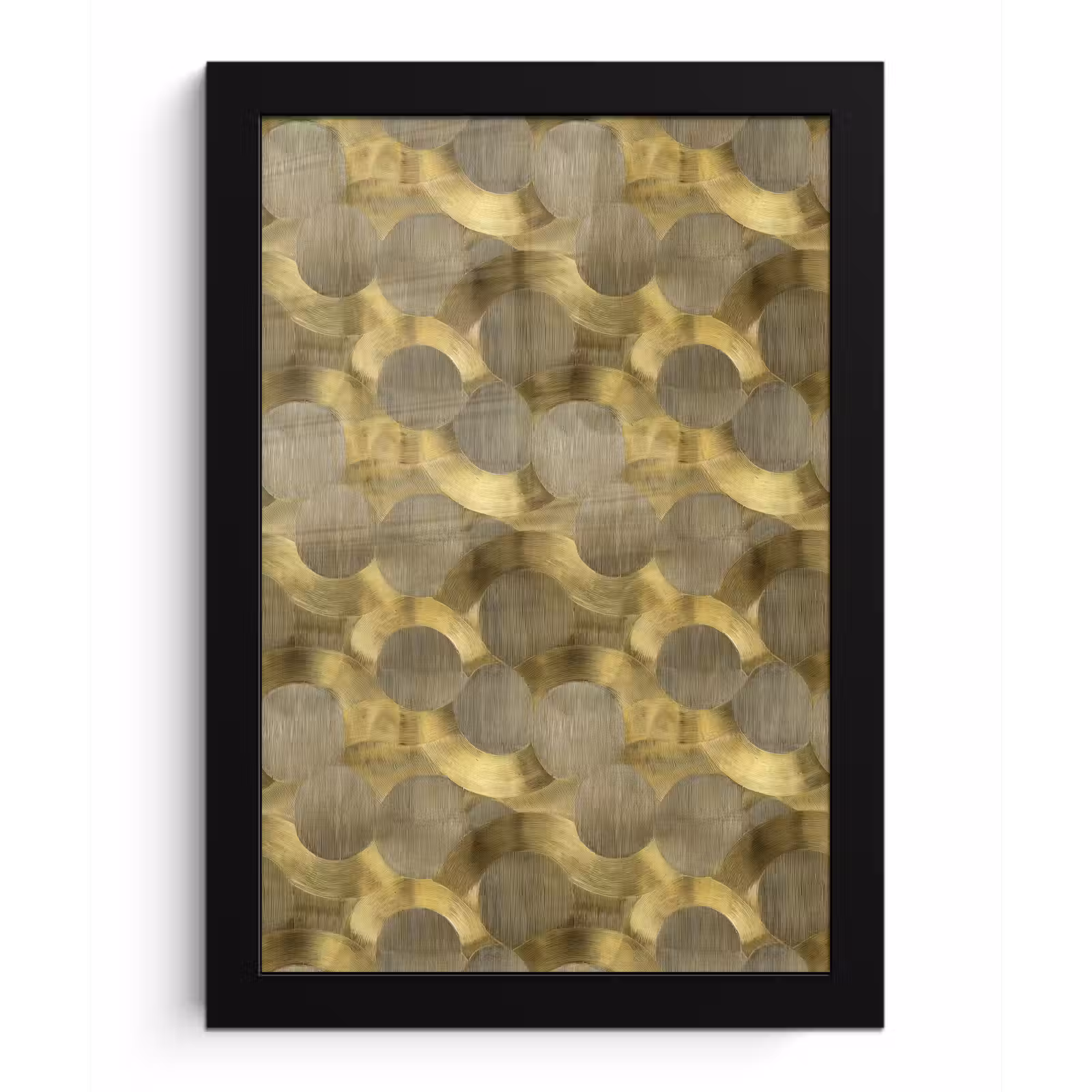 Poster met lijst - Modern - Geometrisch - Goud — 1