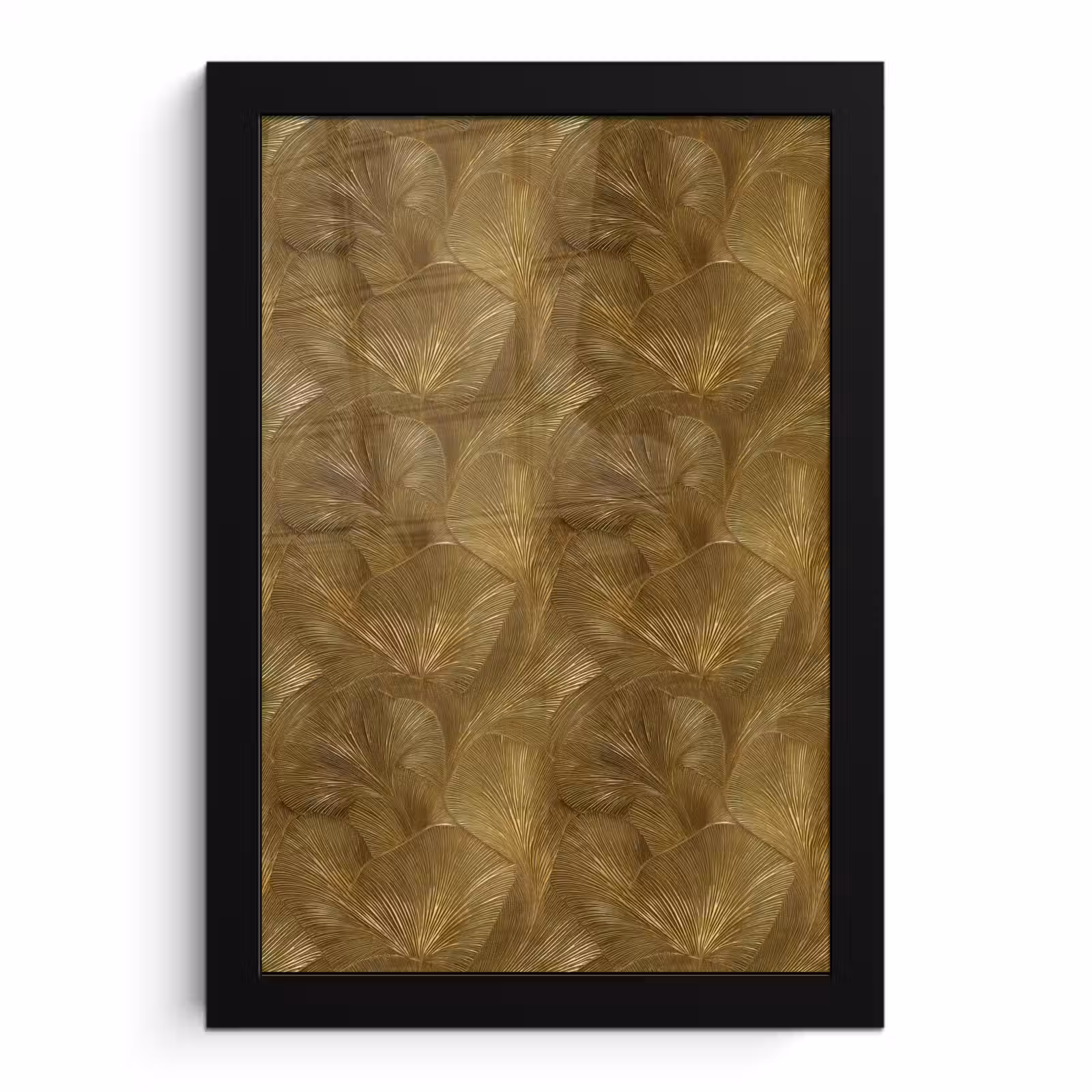 Poster met lijst - Organisch - Lijnen - Goud — 1
