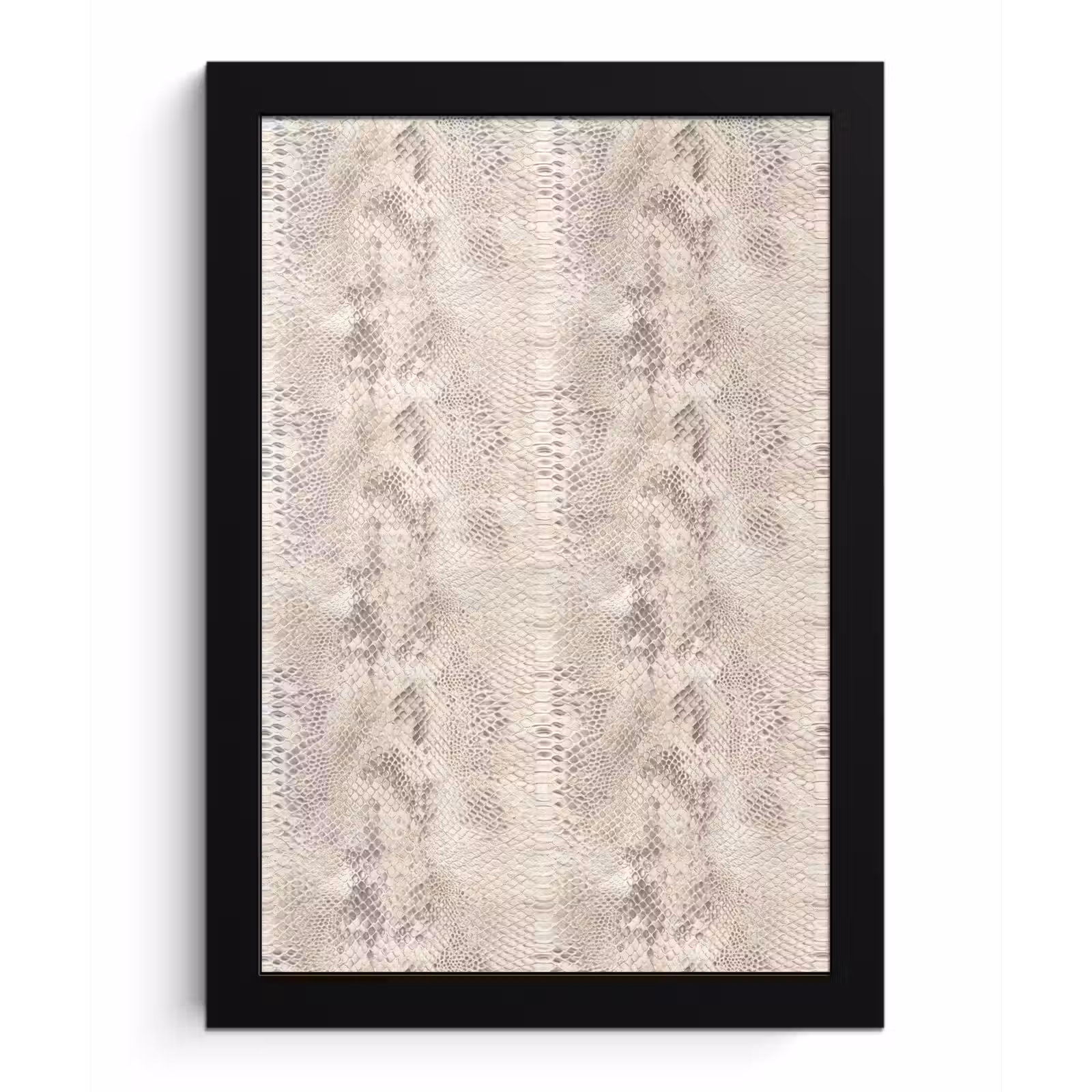 Poster met lijst - Slang - Patroon - Beige — 1