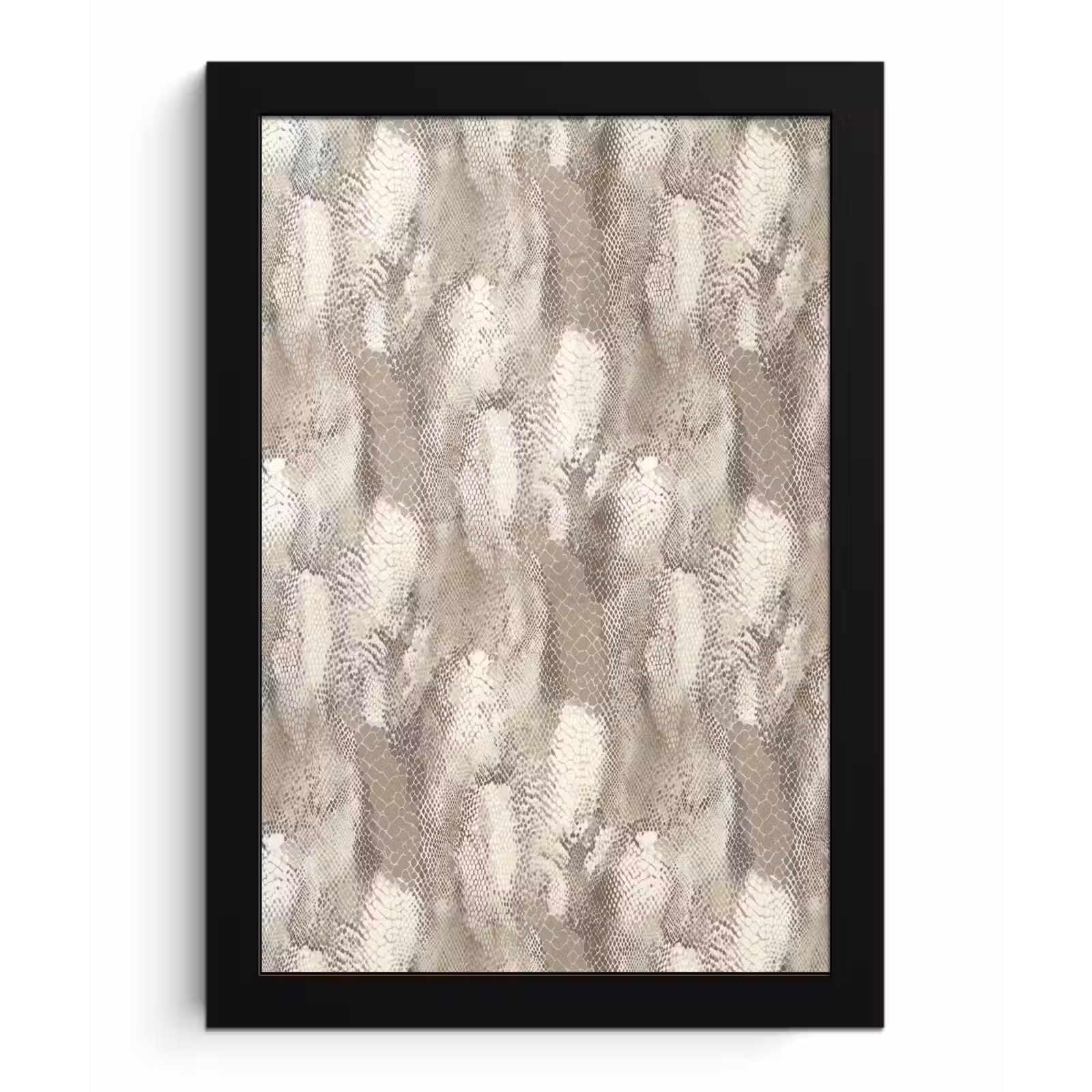 Poster met lijst - Slang - Textuur - Zand — 1