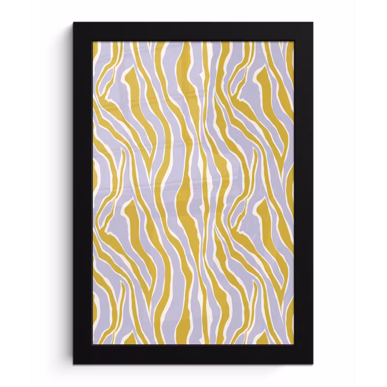 Poster met lijst - Zebra - Modern - Meerkleurig — 1